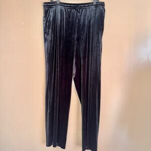 GAP Women's Black Velour Comfy Pants - Size XL